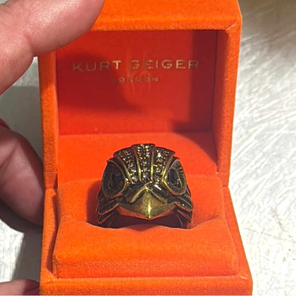 COPY - Kurt Geiger Gold Jewelry bird Ring Intricate Design